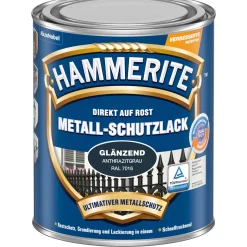 Metallschutzlack silbergaz Hammerschlag 750 ml ^ Hammerite Outlet