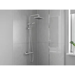 Duschsystem Vernis Shape mit Thermostat chrom ^ Hansgrohe Best