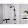 Duschsystem Vernis Shape mit Thermostat mattschwarz ^ Hansgrohe