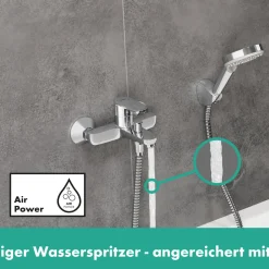 Einhebel-Wannenmischer Vernis Blend Aufputz chrom ^ Hansgrohe New