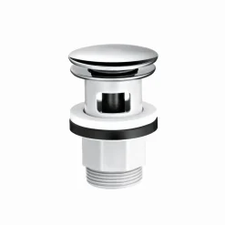 WT-Armatur Focus 70, chrominkl. Push-Open-Ventil u. Zubehoer ^ Hansgrohe New