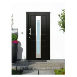 Haustür Kunststoff T84 anthrazit 100 x 210 cm Anschlag rechts ^ New