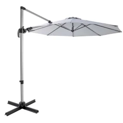 Ampelschirm Catania 300 cm silbermetallic ^ Haveson Online