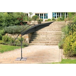Haveson Ampelschirm Salerno 300 cm anthrazit ^ Discount
