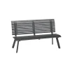 Gartenbank Halmstad anthrazit 150 x 89 x 63 cm ^ Haveson Sale
