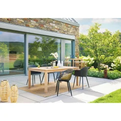 Gartentisch Mykonos Akazienholz 180 x 75 x 100 cm ^ Haveson Online