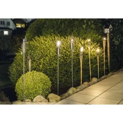 Lampenöl-Gartenfackel Edelstahl ^ Haveson
