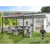 Pavillon cappuccinofarben 330 x 330 cm ^ Haveson Online