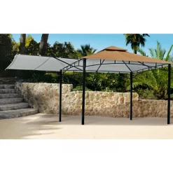 Pavillon cappuccinofarben 330 x 330 cm ^ Haveson Online