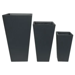Pflanztopf Terrazzo konisch-eckig 42 x 42 x 75 cm ^ Haveson