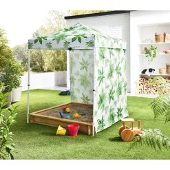 Push-Up Mini-Faltpavillon PALM LEAF 150 x 150 cm ^ Haveson