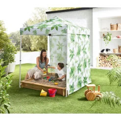 Push-Up Mini-Faltpavillon PALM LEAF 150 x 150 cm ^ Haveson