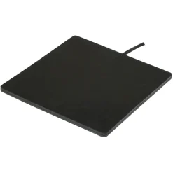 Heizplatte 24 x 0,7 x 24 cm schwarz ^ Outlet