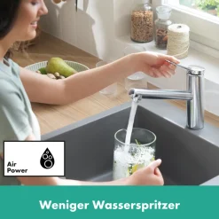 HG SP-Armatur Zesis M33,chrom,Keramik-Mischsystem,schwenkbar, Easy-Clean-Perl. ^ Hansgrohe Outlet