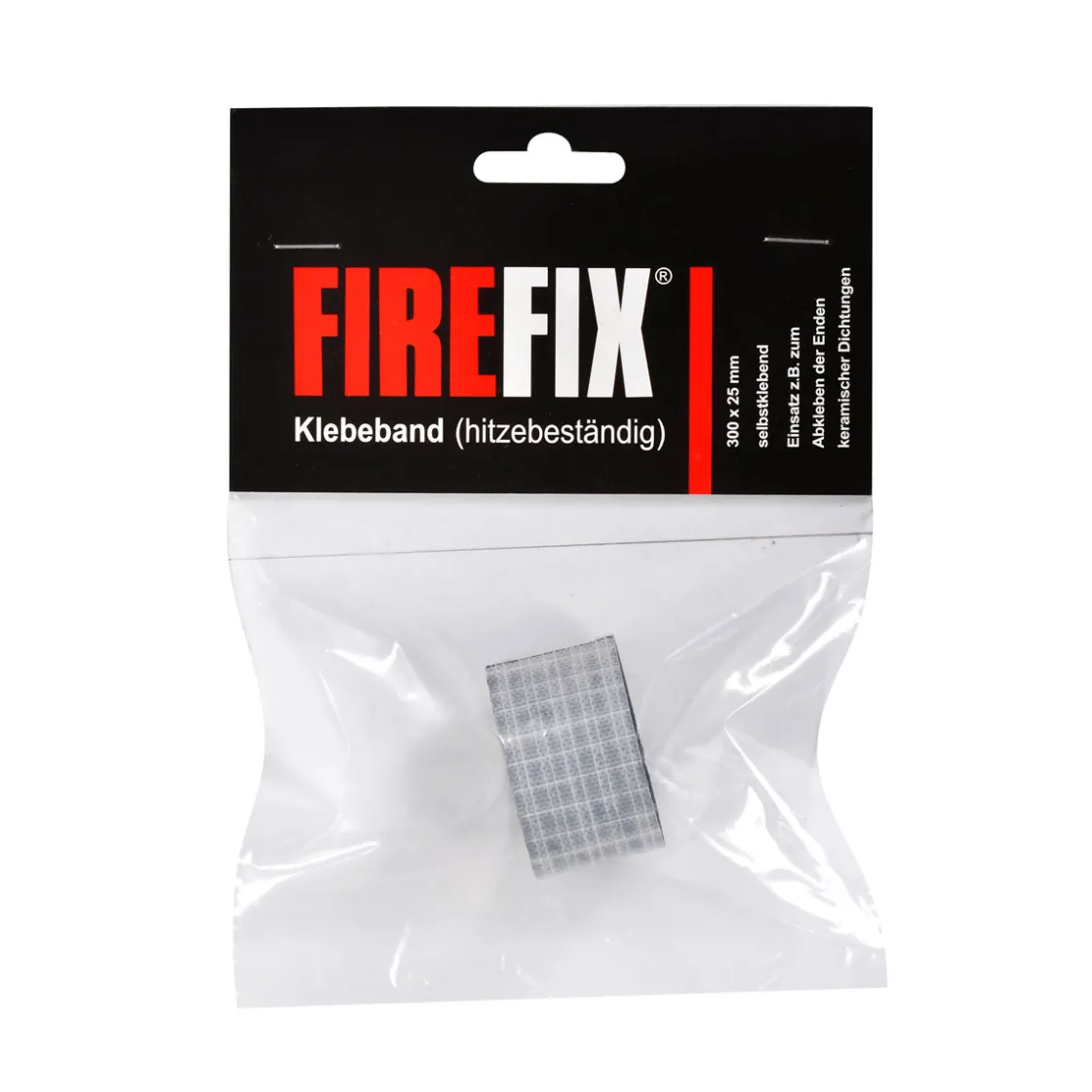 Hitzebest Klebeband schwarz fuer Schnittstellen 30cm ^ FIREFIX Discount