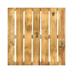 Holzfliese Kiefer geriffelt braun 50 x 50 cm ^ Sale