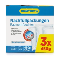 Nachfüllpack Raumentfeuchter PREMIUM 3 x 450g ^ Humydry Online