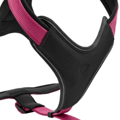 Hundegeschirr Neopren himbeer-schwarz Größe M2 ^ Hunter New