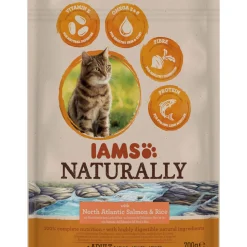 Trockenfutter Naturally Katze Erwachsen Lachs 700 g ^ iams Hot