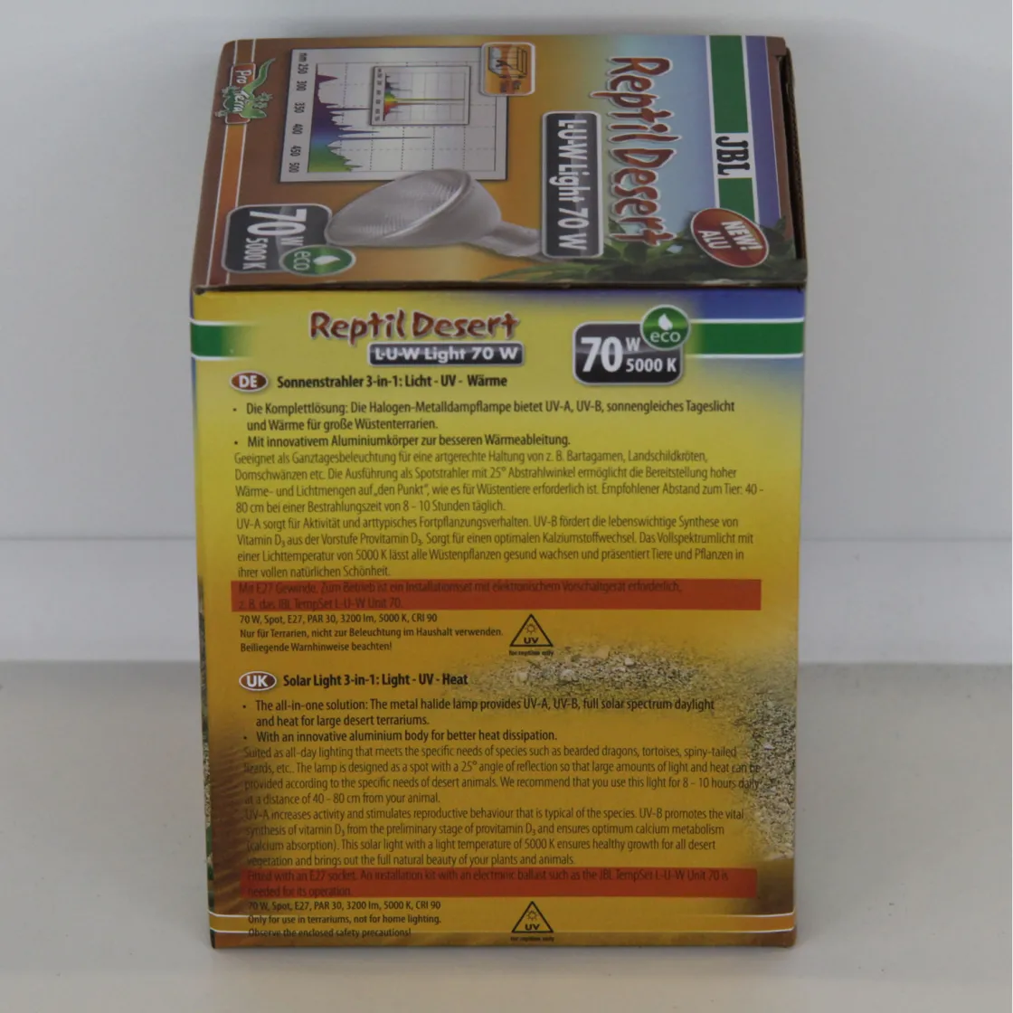 Reptil Desert L-U-W Light 70 W ^ JBL Clearance