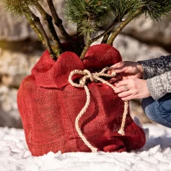 Jute-Sack 70x100 cm, rot ^ Windhager Best