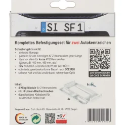 Kennzeichenhalter simple fix transparent ^ Outlet