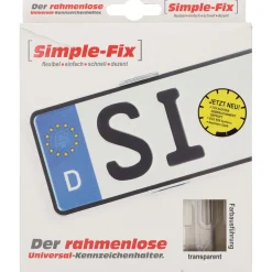 Kennzeichenhalter simple fix transparent ^ Outlet