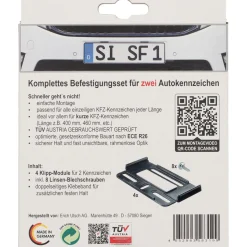 Kennzeichenhalter sumple fix schwarz ^ Best