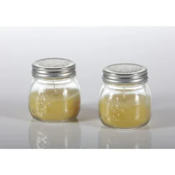 Kerze Potty im Glas 8x9 cm ^ Discount