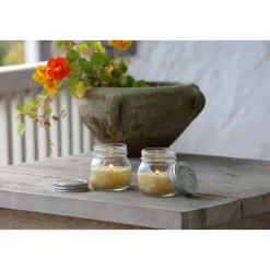 Kerze Potty im Glas 8x9 cm ^ Discount