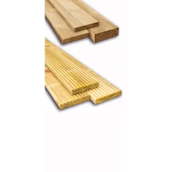 Kiefer-Terrassendiele zweiseitig genutet x 14,6 x 2,6 cm ^ Best