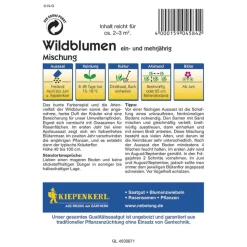 Wildblumen mit Kräutern Mischung ein-u.mehrjährig Profi-Line ^ Kiepenkerl