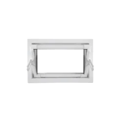 Kippfenster Q59 600 x 400 mm ISO Glas weiss ^ Best