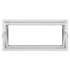 Kippfenster Q59 1000 x 500 mm ISO Glas weiss ^ Online