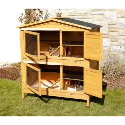 Kleintierstall Appartment Pro 118 x 130 x 61 cm braun ^ New