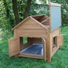 Kleintierstall 105 x 108 x 100 cm braun ^ Best
