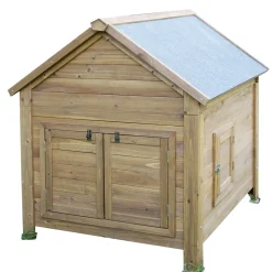 Kleintierstall 105 x 108 x 100 cm braun ^ Best