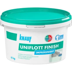 Spachtelmasse Uniflott Finish imprägniert 6 kg ^ Knauf Best