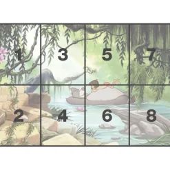 Papier Fototapete Jungle Book Swimming with Baloo 368x254 cm ^ Komar Discount
