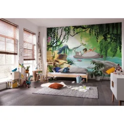Papier Fototapete Jungle Book Swimming with Baloo 368x254 cm ^ Komar Discount