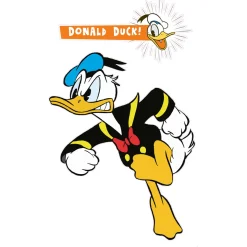 Selbstklebende Vlies Wandtattoo Donald angry XXL 127x200 cm ^ Komar Discount
