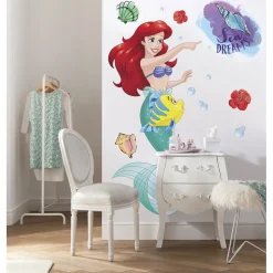 Selbstklebende Vlies Wandtattoo Ariel XXL 127x200 cm ^ Komar