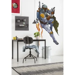 Selbstklebende Vlies Wandtattoo Star Wars XXL Boba Fett 127x200 cm ^ Komar Sale