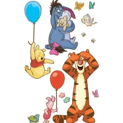 Selbstklebende Vlies Wandtattoo Winnie the Pooh and Friends XXL 127x200 cm ^ Komar