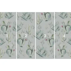 Vlies Fototapete Cactus Grey 400x250 cm ^ Komar Online