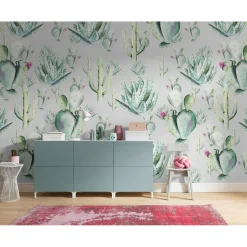 Vlies Fototapete Cactus Grey 400x250 cm ^ Komar Online
