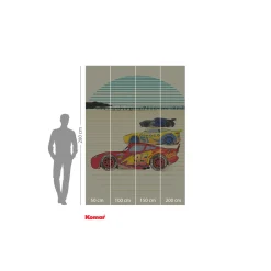 Vlies Fototapete Cars Stream Lines 200x280 cm ^ Komar Clearance