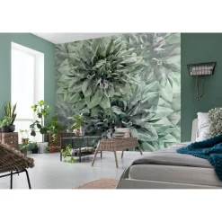 Vlies Fototapete Emerald Flowers 300x280 cm ^ Komar Hot