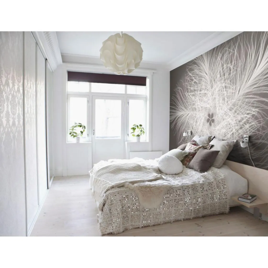 Vlies-Fototapete Federstern 4-teilig 368 x 248 cm ^ Komar Discount