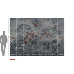 Vlies Fototapete Flamingos in the Sky 400x280 cm ^ Komar Discount